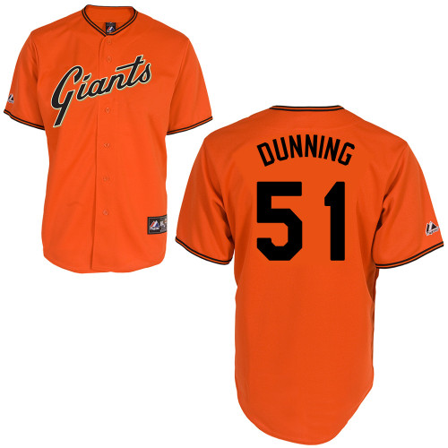 Jake Dunning #51 mlb Jersey-San Francisco Giants Women's Authentic Orange Baseball Jersey